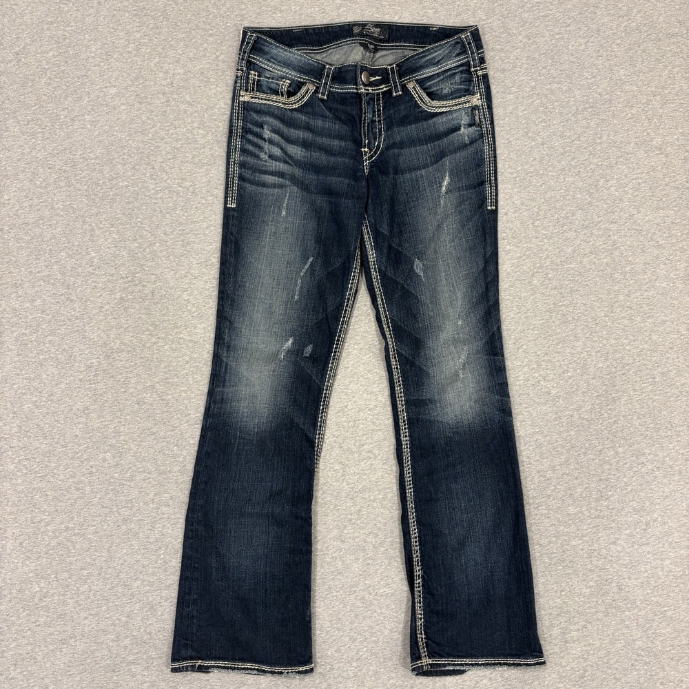 Y2K Silver Jeans Co. Suki 17" Bootcut Jeans Women's Size 30x31 (Fits 33x31.5)